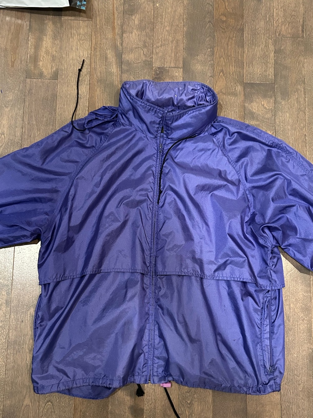 Vintage 1999 Eddie Bauer Purple Packable Windbreaker Jacket